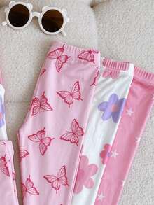 SHEIN 6PCS Baby Girls Pajamas - Multicolor - View 8