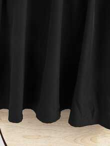 SHEIN Tween Girl US Fall Style Fall Outfits Fall Dress Dresses For Girls - Black - View 5
