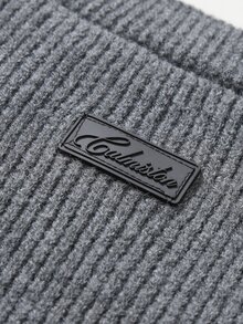 Calmiston Old Money Men's Solid Color Long Sleeve Single-Breasted Casual Knit Cardigan, Couple Outfit, Office Work Autumn, Best Holiday Gift - Dark Grey - View 6