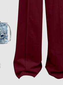 Tween Girl Casual Crew Kids Neck Pullover Sweatshirt And Wide Leg Pants, Suitable For Autumn/Winter Daily Wear, Outings, And Sports - Multicolor - View 7