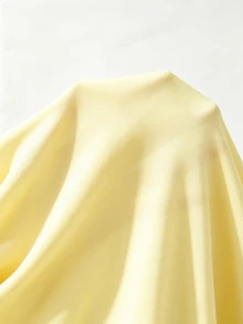 Dekonique Dekonique Women's Fitted Cropped Oblique Shoulder Short Sleeve T-Shirt - Light Yellow - View 4