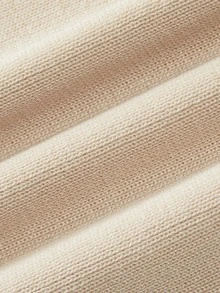 SHEIN Elegant Light Beige Autumn Brunch Ribbed Knit Sweater Dress For Women,Square Neck Backless Ruffle Hem Sleeveless Slim Fit Bodycon Midi Party Dress - Apricot - View 15