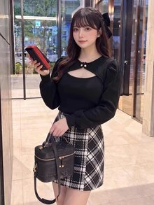 Bijouette Plus Size Women Solid Color Casual Versatile Daily Wear T-Shirt - Black - View 11