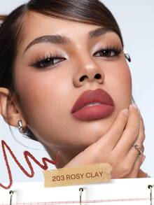 SHEGLAM Soft Stain 唇線筆-203-Rosy Clay 品牌美妝化妝品 適合女士與女孩 - 203-玫瑰黏土 - 查看 9