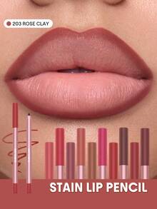 SHEGLAM Soft Stain 唇線筆-203-Rosy Clay 品牌美妝化妝品 適合女士與女孩 - 203-玫瑰黏土 - 查看 1