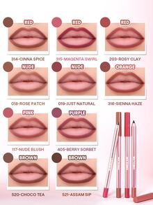 SHEGLAM Soft Stain 唇線筆-203-Rosy Clay 品牌美妝化妝品 適合女士與女孩 - 203-玫瑰黏土 - 查看 6
