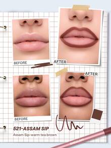 SHEGLAM Soft Stain 唇線筆-521-Assam Sip 品牌美妝化妝品 適合女士與女孩 - 521-阿薩姆邦 SIP - 查看 2