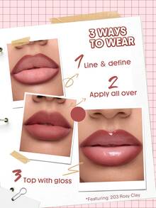 SHEGLAM Soft Stain 唇線筆-521-Assam Sip 品牌美妝化妝品 適合女士與女孩 - 521-阿薩姆邦 SIP - 查看 5