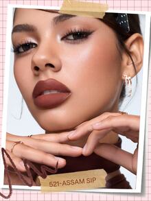 SHEGLAM Soft Stain 唇線筆-521-Assam Sip 品牌美妝化妝品 適合女士與女孩 - 521-阿薩姆邦 SIP - 查看 3