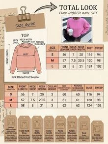 SHEIN Women Round Neck Pink Basic Casual Sweater Long Sleeve Cozy - Hot Pink - View 7