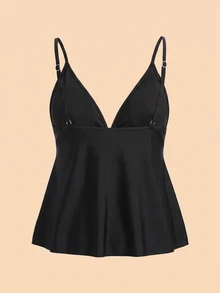 Travachic Vacation Beach Party Sequin Patchwork Swimsuit Set For Woman Black Summer Sexy Tropical - Brown - View 3