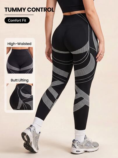SHEIN سروال رياضي ضيق للنساء بمقاسات كبيرة، بتصميم كتل لونية، فضفاض ومريح، بأسلوب كاواي، للارتداء اليومي والرياضة والجيم، باللون الأسود، لفصل الخريف