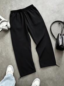 Gym Rark Men's Casual Daily Drawstring Waist Star Print Sports Long Pants, Gym - Multicolor - View 2