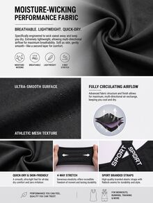 Powerista Women's Simple Versatile Sports Tank Top For Yoga And Fitness - Black - View 4