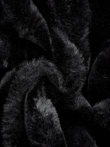 Ellevyn Women's Elegant Faux Fur Coat With Lapel, Long Sleeve And Zipper Closure Dinner Black Winter New Year Christmas Going Out - Black - View 15