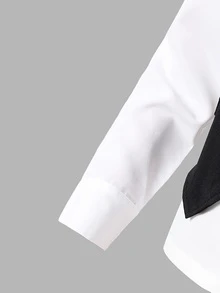 SHEIN 1pc Tween Boy Gentleman Formal Vest, Elegant Dress Waistcoat For Birthday, Wedding, Graduation, Party Occasions - Black - View 5