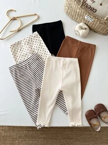 SHEIN 3件裝少女緊身褲 - 彩色 - 查看 5