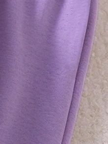 SHEIN Explorewe 女童休閒舒適百搭，適合街頭風、日常休閒、返校及聚會，秋季服飾 - 白色 - 查看 6
