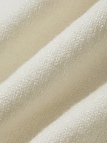 DAZY Women's Bow Decor Single-Breasted Long Sleeve Elegant Knit Dress - Beige - View 9