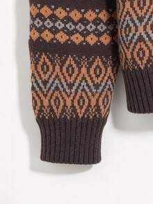 Trelyra Women's All-Over Print Casual Daily Long Sleeve Sweater - Multicolor - View 6