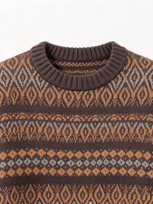 Trelyra Women's All-Over Print Casual Daily Long Sleeve Sweater - Multicolor - View 5