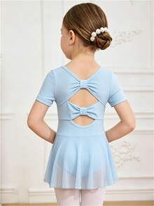 Young Girls Clothes Professional Ballet Dance Leotard, Training, Cute, Christmas, Back To School Autumn Fall 7th Birthday Baby Blue Princess - Blue - View 4