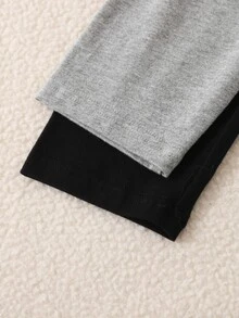SHEIN Tween Girls Spring Clothing Fall Clothes Summer Casual Cute All-Match Versatile Ballet Sports Bow Skirt Leggings, - Multicolor - View 9