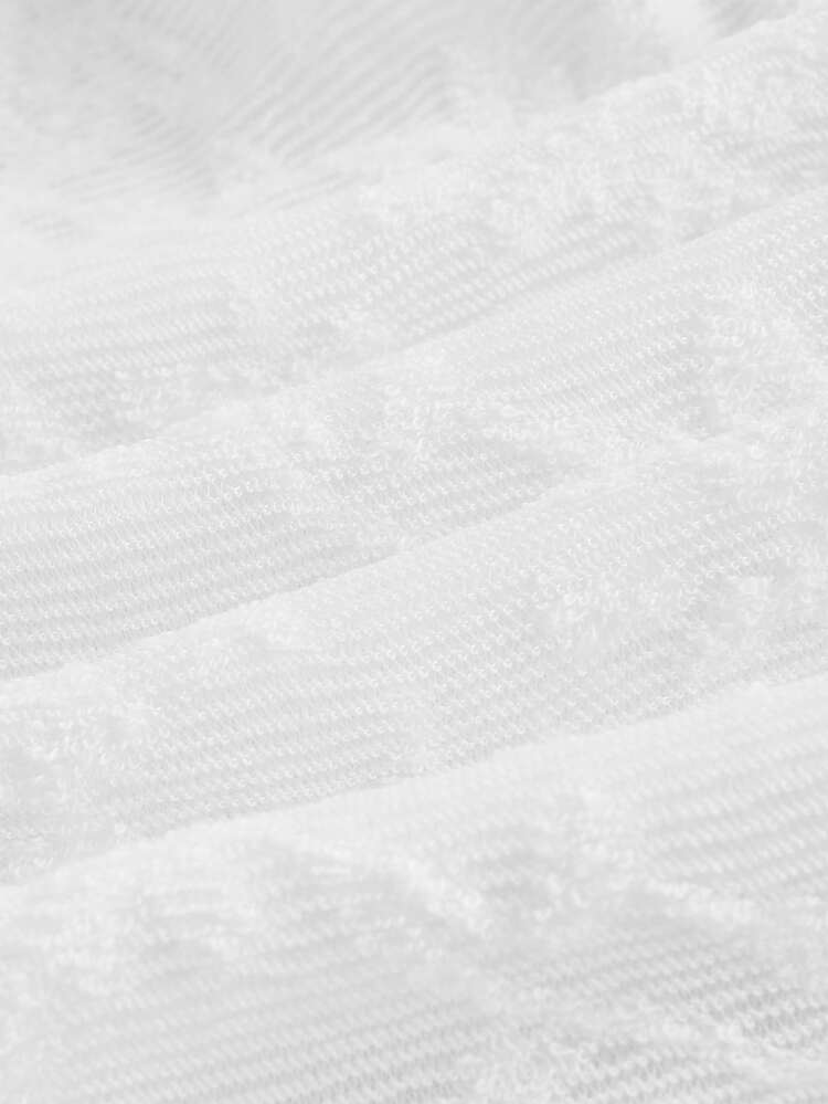 Skyraze Vintage Romantic Jacquard 3D Floral Long Sleeve Bodycon Mermaid Dress For Women,Tea Party Dress,White Graduation Dress, Wedding Guest Dress - White - View 6