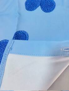 SHEIN [Printed Design] Young Girls' Floral Pattern Shirt, Fall 2026 New Fashionable Children's Wear Blue Shirt Stylish Blouse Baby Shower Fairy Cowgirl - Blue - View 7