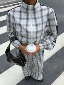 Muchica Plaid Woven Women's Casual Set - Multicolor - View 3