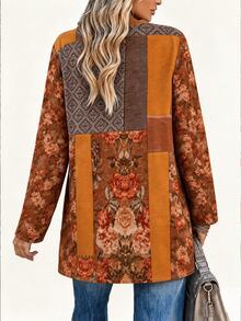 EMERY ROSE Women's Long-Sleeve Tops With Halloween Prints, Loose Casual And Simple Style Fall - Multicolor - View 2