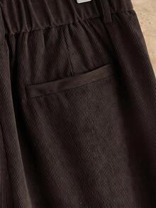 HIMLAND Men's Woven Fitted Casual Long Mid-Waist Straight Leg Dress Pants Suitable For Spring And Summer Halloween Christmas Winter Party Autumn - Brown - View 7