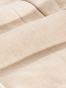 SHEIN Maternity Jumpsuit Casual Elegant Comfortable Wide Strap Front Button Side Zipper A-Line Wide Leg Beige Jacquard Textured Fabric Long Party Summer - Apricot - View 9