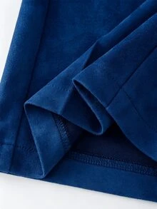 Everyssa Women's Elegant Coffee-Colored High-Waisted Wide-Leg Long Pants - Navy Blue - View 6