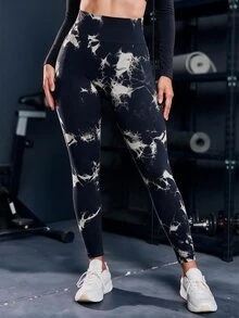 Powerista Seamless High Elasticity Sports Leggings Sports Gym Black Summer Low Waist Athletic - Black - View 6