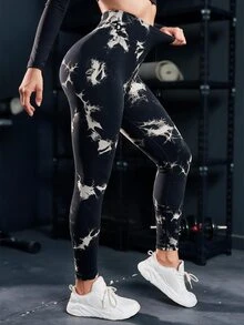 Powerista Seamless High Elasticity Sports Leggings Sports Gym Black Summer Low Waist Athletic - Black - View 7