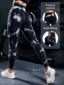 Powerista Seamless High Elasticity Sports Leggings Sports Gym Black Summer Low Waist Athletic - Black - View 1