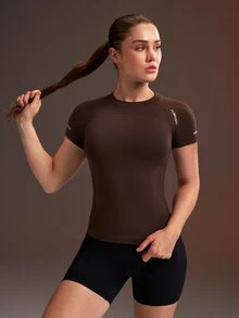 Powerista 2件組女款運動T恤與背心 - 黑色 - 查看 3