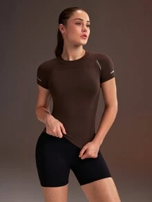 Powerista 2件組女款運動T恤與背心 - 黑色 - 查看 7
