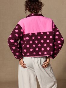 VARSIVA Button Half-Placket Pocket Long Sleeve Sports Jacket - Multicolor - View 6