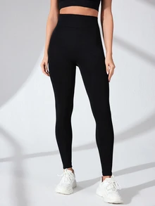 CourtClass CourtClass Seamless High Stretch Sports Leggings Yoga Women Pants - Black - View 4