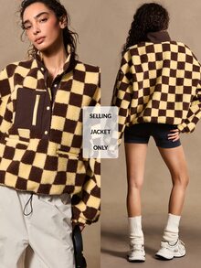 VARSIVA Women's Plaid Casual Daily Outdoor Sports Jacket - Multicolor - View 11