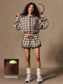 VARSIVA Women's Plaid Casual Versatile Daily Travel Sports Shorts - Multicolor - View 10