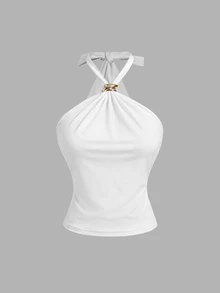 SHEIN MOD 3件組女款背心與細肩帶上衣 - 彩色 - 查看 11