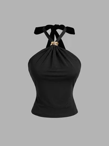 SHEIN MOD 3件組女款背心與細肩帶上衣 - 彩色 - 查看 10