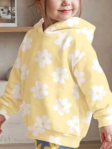 Young Girl Casual Long Kids Sleeve Hoodie & Leggings 2 Pieces Set, Suitable For Autumn/Winter - Multicolor - View 5