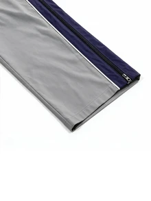 Manfinity Denimwave Men's Drawstring Waist Contrast Color Casual Streetwear Daily Travel Long Pants Vacation Grey Fall - Light Grey - View 6