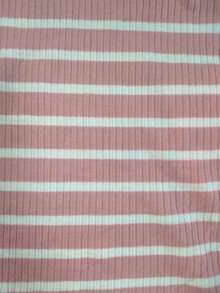 Elenzga Women's Solid Color Scoop Neck Striped Print Tank Top And High Slit Skirt 2-Piece Set - Pink - View 8