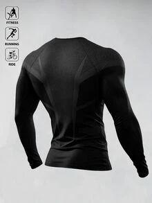 BATMAN X SHEIN Gym Rark Men's Bat Pattern Casual Daily Wear Sports T-Shirt - Multicolor - View 2