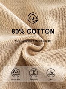SHEIN Tween Girl Cotton Teddy Bear Sweatshirt, Fall Clothes Winter Beige Sweatshirt, Cute Long Sleeve Pullover For Daily Wear Street Style Suitable For School - Apricot - View 3